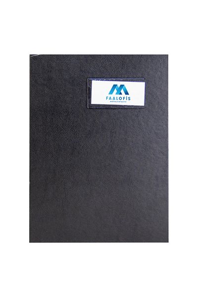 Dağtaş Kırtasiye Önder Skin Cloth Covered Signature File 16 Pieces Black