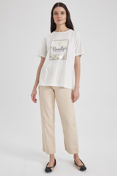 DeFacto Relax Fit Crew Neck Short Sleeve T-shirt Z6453az23sp