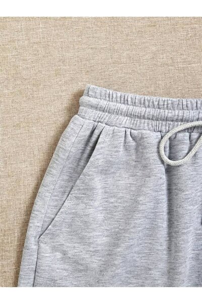 Machetta Kadın 3lü Set Baskısız Düz Yazlık Kısa Şort -Günlük Kısa Şort