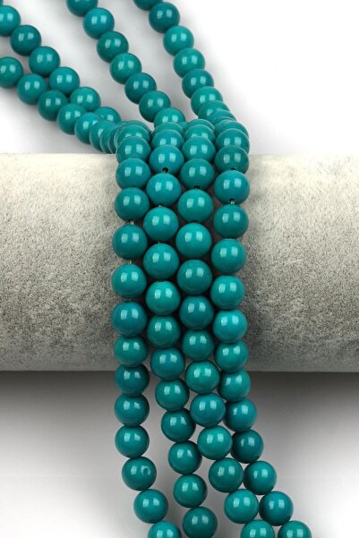Alibaba Doğaltaş سلسلة من الحجر الطبيعي باللون الفيروزي الشرقي مقاس 8 مم