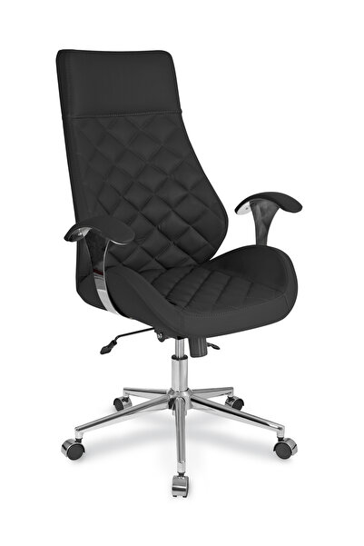 Genel Markalar Masko Müdür Koltuğu Multi Tilt Mekanizmalı Krom Yıldız Ayaklı