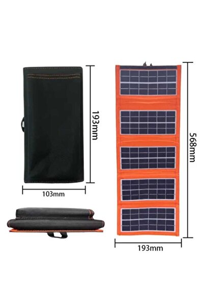 KESEROĞLU Taşınabilir Portatif Solar Güneş Paneli Usb Girişli Katlanabilir