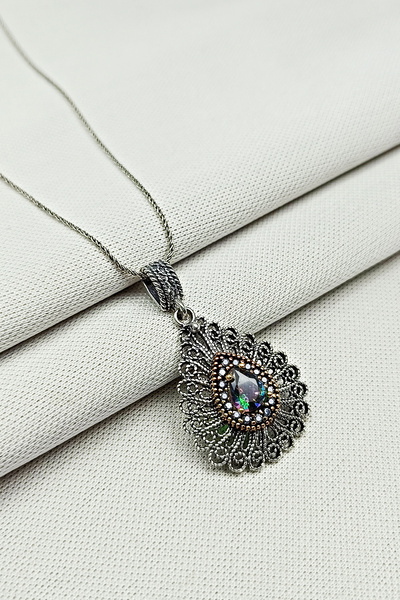 Güzel Gümüşçülük 925 Ayar Gümüş Mardin Midyat Telkari El İşi Damla Model Nano...