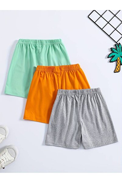 Machetta Дитячий 3-х предметний комплект без принту, прямий літній короткий ш...