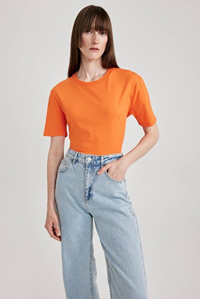 DeFacto Regular Fit Crew nyakú, rövid ujjú póló W9584az23sm