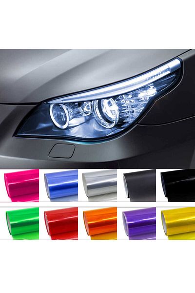 Car19 Yellow Headlight Stop Film Foil Coating Transparent Durable Quality 30 CM X 10 METERS