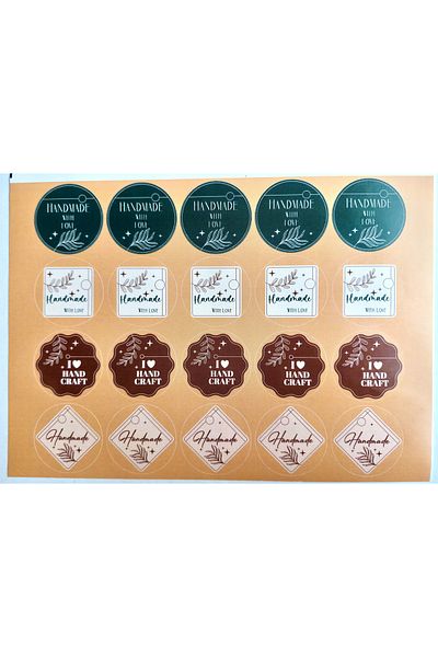 Protec Matbaa Sticker Handmade 100 Pieces