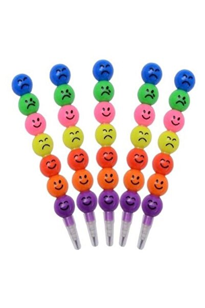 Nostaljik Lezzetler قلم رصاص مستدير من Emoji Egging، 4 مجموعات، 28 سنًا