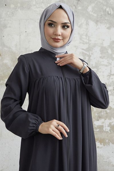 InStyle Pliat Medina Silk Ferace - Antracit