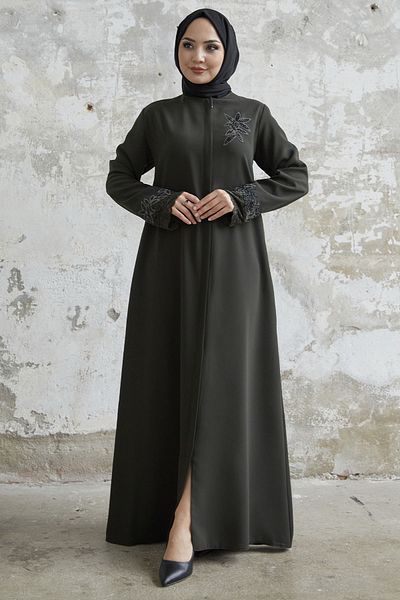 InStyle Ferace με Πέτρες λουλουδιών στη λαβή - Χακί