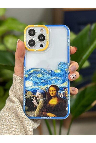 Go Aksesuar Iphone 15 Promax Uyumlu Baskı Tasarımlı Şeffaf Kılıf