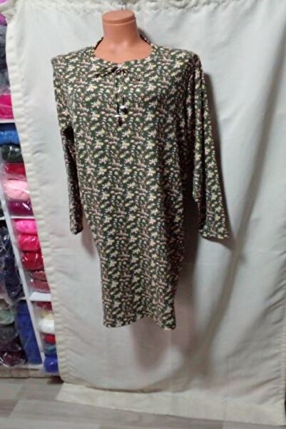 KADO BÜRÜMCÜK GREEN FLOWERY ON TUNIC 1 PIECE LARGE SIZE USED