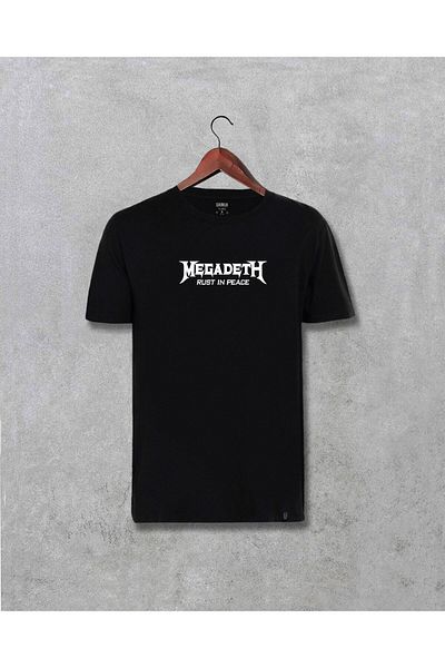 Pisa Art Μπλουζάκι Unisex με τυπωμένο κείμενο Megadeth Rust In Peace