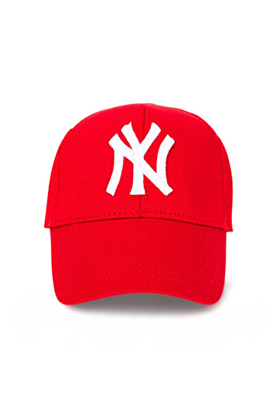 Eke Tekstil Unisex 2'li Set Lacivert Ve Kırmızı Ny Nakışlı Beyzbol Şapka