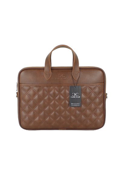 Case Club حقيبة كمبيوتر محمول باللون البني متوافقة مع MacBook Air Pro مقاس 13.3 بوصة و14 بوصة