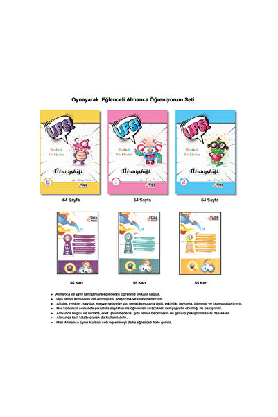 Çıpa Yayıncılık Σετ για τη διασκέδαση με το παιχνίδι για την εκμάθηση γερμανι...