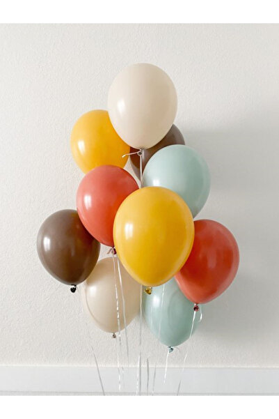 party mix Retro Balon Set 10 Adet Balon Doğum Günü Balonu