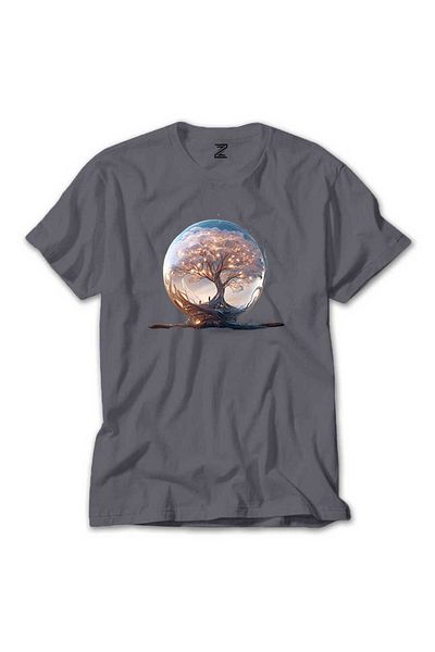 Z zepplin Ανάπτυξη δέντρων στο Snow Gobe Grey T-shirt