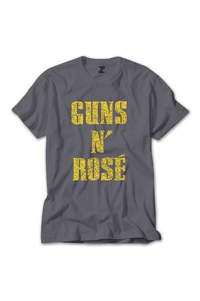 Z zepplin Μπλουζάκι Guns N Rose Text Yellow Grey