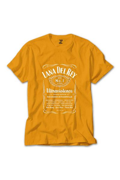 Z zepplin Κίτρινο T-shirt Lana Del Rey Ultraviolence