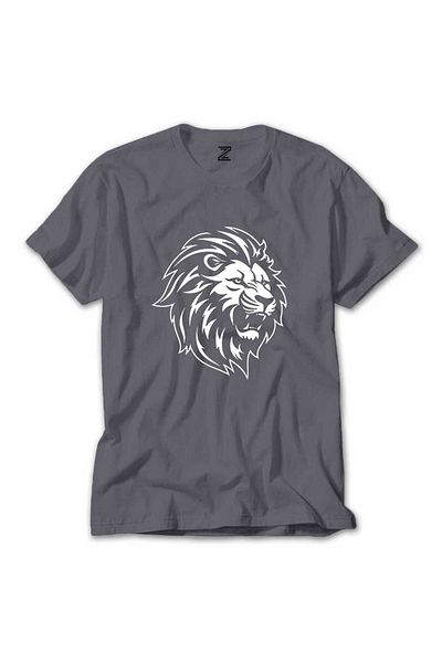 Z zepplin Μαύρο και άσπρο Lion Grey T-Shirt