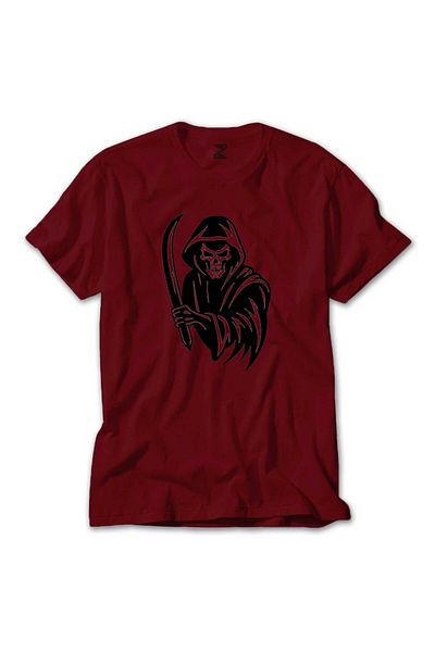 Z zepplin Κόκκινο T-shirt Grim Reaper Sword