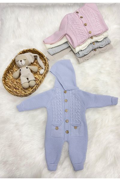 Home (with Booties Gift) Littleland Pocket Knitwear Baby Romper