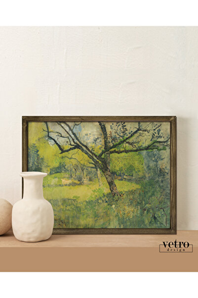 Vetro Design Πίνακας με πράσινο δάσος σε κορνίζα