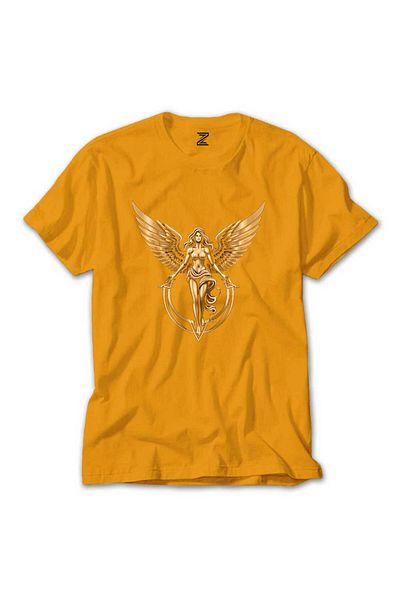 Z zepplin Χρυσό μπλουζάκι Angel Yellow