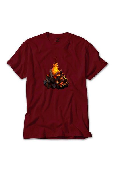 Z zepplin Camp Fire Red T-shirt