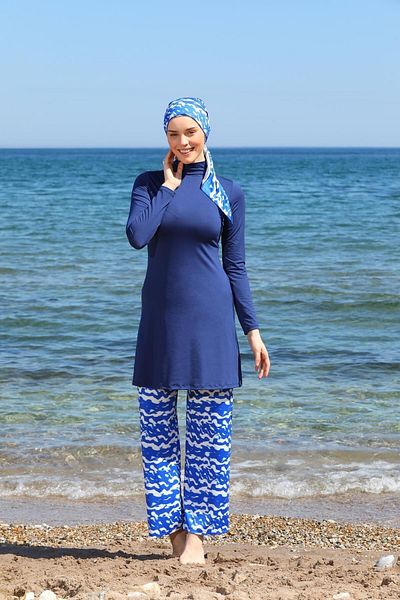 SEBOTEKS Κλειστό Hijab μαγιό Bolpaça Scarf Design 3360