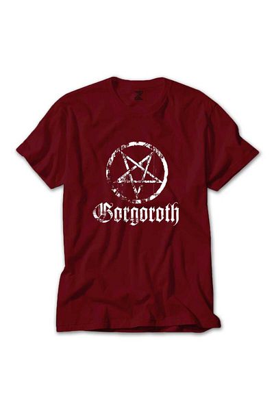 Z zepplin Κόκκινο T-shirt Gorgoroth Pentagram