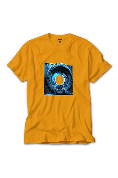 Z zepplin Κίτρινο T-shirt Portal Gate - Σχέδιο ιδιοκτήτη στυλ