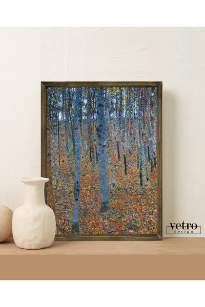 Vetro Design Картина в рамка „Върбовата горичка“ на Густав Климт