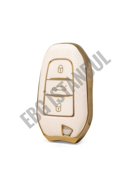 EBG İSTANBUL Husa pentru telecomandă din piele aurie NANO de înaltă calitate ...