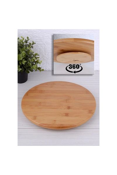 devigo 36 Cm Mega Size Bamboo Rotating Presentation Holder