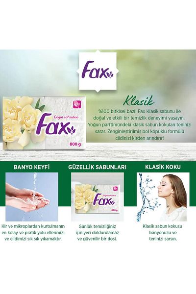 Fax Mold Soap with Olive Oil 4x200 Gr