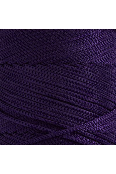knitme Πολυεστέρας Μακραμέ 4 mm - 200 Gr Μωβ Πλεκτό Σχοινί 6740