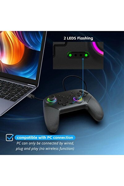 Schulzz PC Oled Lite N.Switch Uyumlu Joystick Gamepad