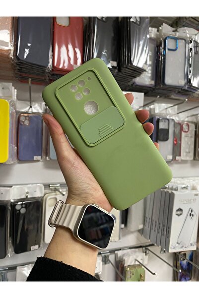 güntekno Xiaomi Redmi Note 9Uyumlu Kamera Koruma Slider Kapaklı Silikonlu Tel...