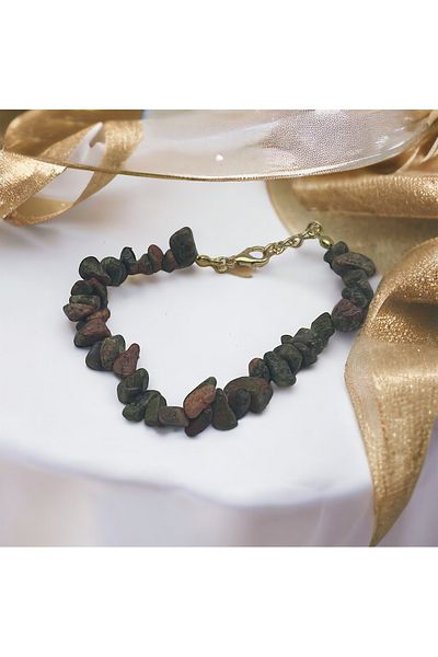Hobimos Natural Stone Bracelet Unakit Stone