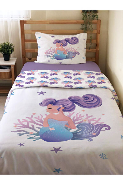 Evmila Set cuvertură de pilota cu două fețe prințesă fetiță cu model fără cea...