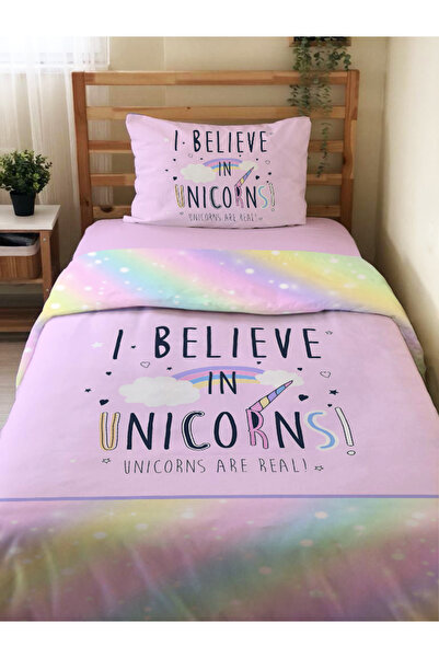 Evmila Set cuvertură de pilota cu două fețe cu model curcubeu - fără cearșaf,...