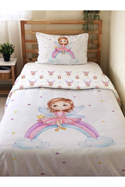 Evmila Set cuvertură de pilota cu model curcubeu pe două fețe, fără cearșafur...