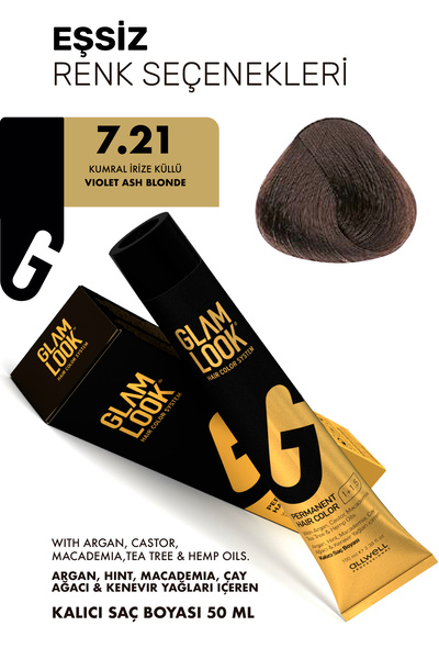 glam look 7.21 / Kumral Irize Küllü Saç Boyası