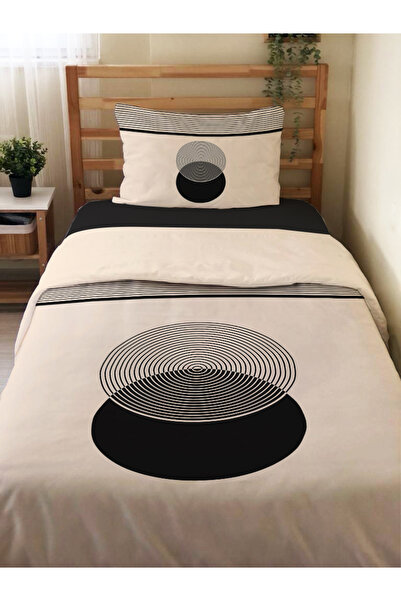 Evmila Set cuvertură de pilota unică cu două fețe cu model modern - 160x220 cm