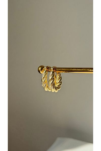 Ebru Atelier UNTARNED STEEL U MODEL EARRING