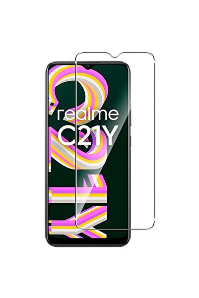 TechnoZone Realme C21y Kırılmaz Ekran Koruyucu Temperli Cam