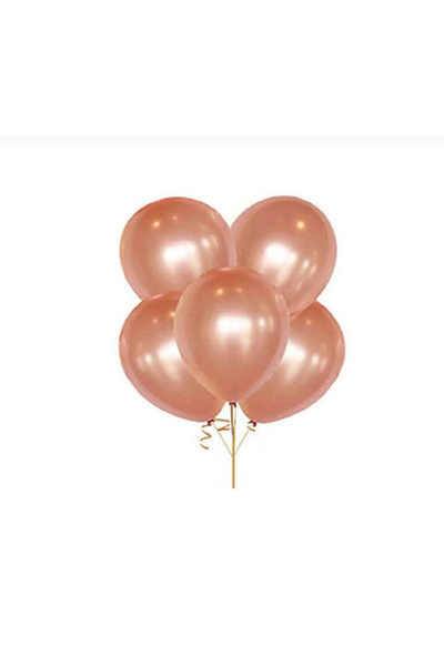 Yogi parti 10 قطع بالون معدني ذهبي وردي مقاس 12 بوصة