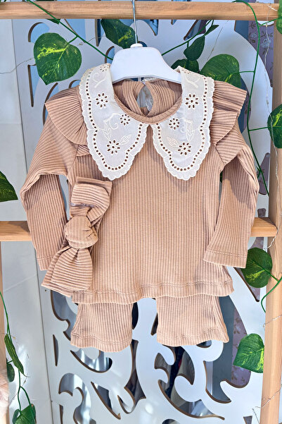 ADABEBEK Brode Collar Ribbed Bandana Spanish Leg Baby Suit 2008